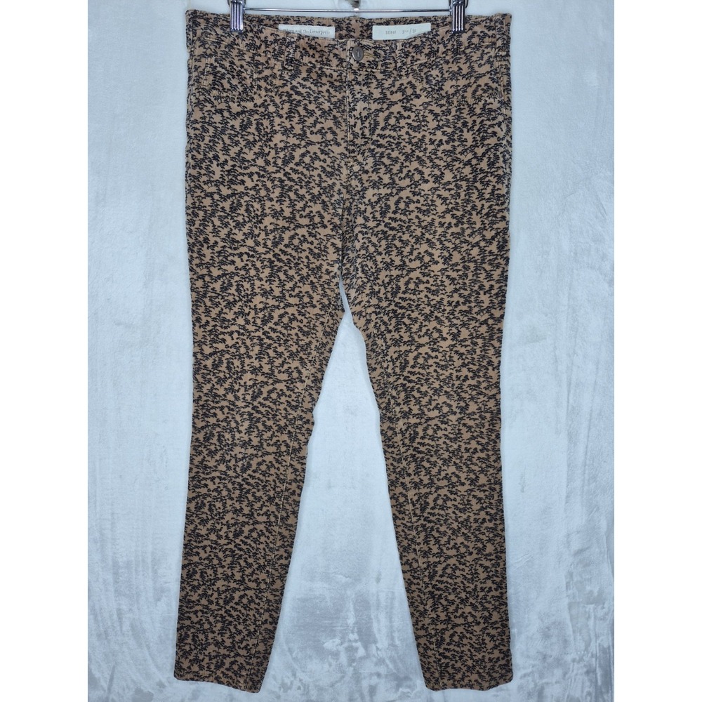 Pilcro Anthropologie Serif Corduroy Pants Womens 31 Abstract Botanical Print 16